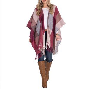 Woolrich Cozy Blanket Wrap Daphine Plaid One Size